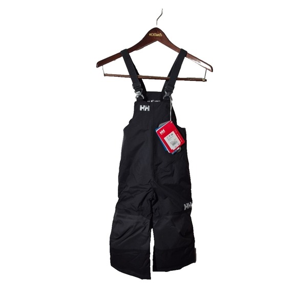 Helly‎ Hansen Bib Kids 4  Black Rider 2 Waterproof Insulated Primaloft NEW - Picture 1 of 11